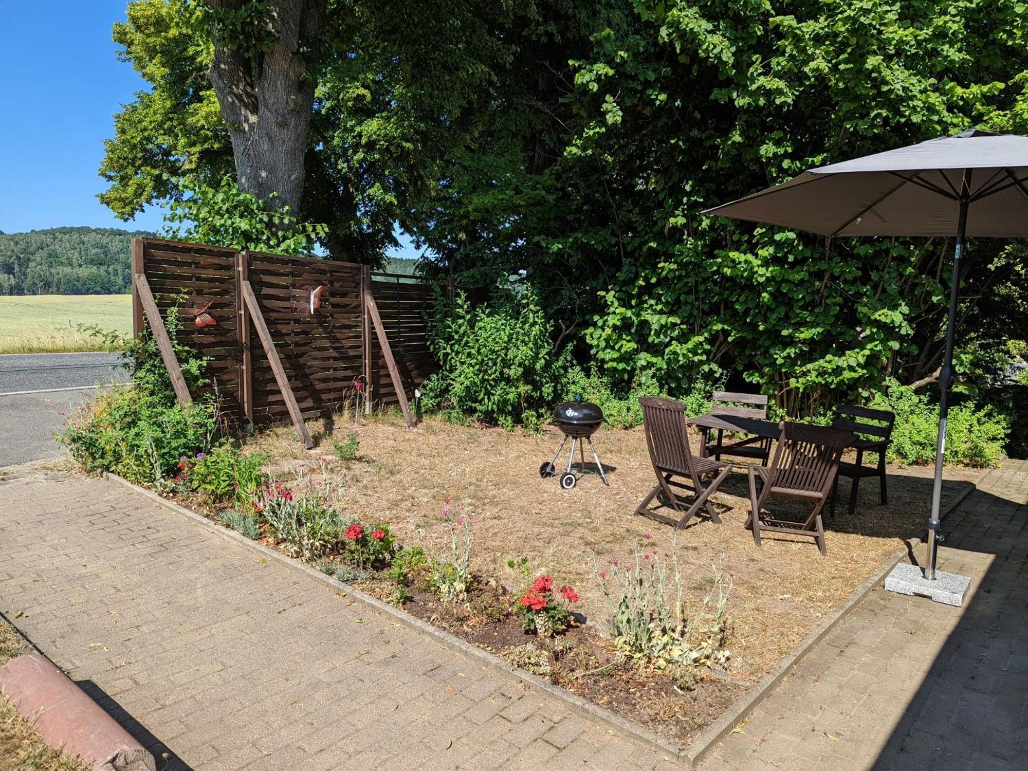 W5 - Urlaubsmagie - Wohnung Mit Grill, Terrasse & Pool Lichtenhain  Luaran gambar