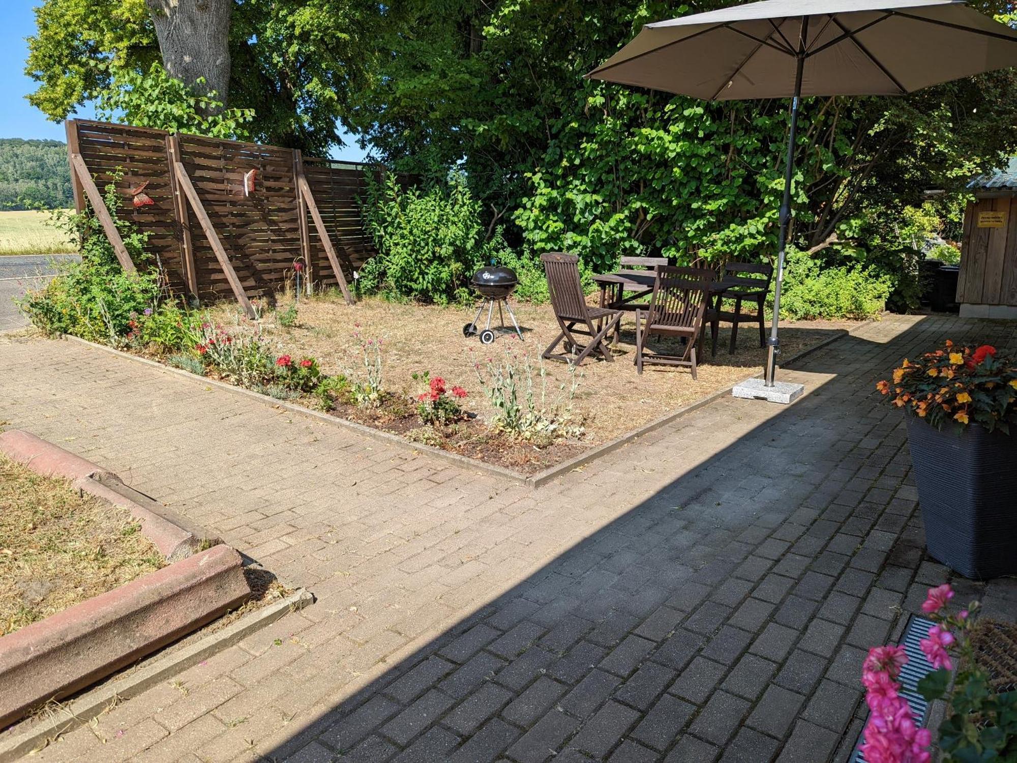 W5 - Urlaubsmagie - Wohnung Mit Grill, Terrasse & Pool Lichtenhain  Luaran gambar