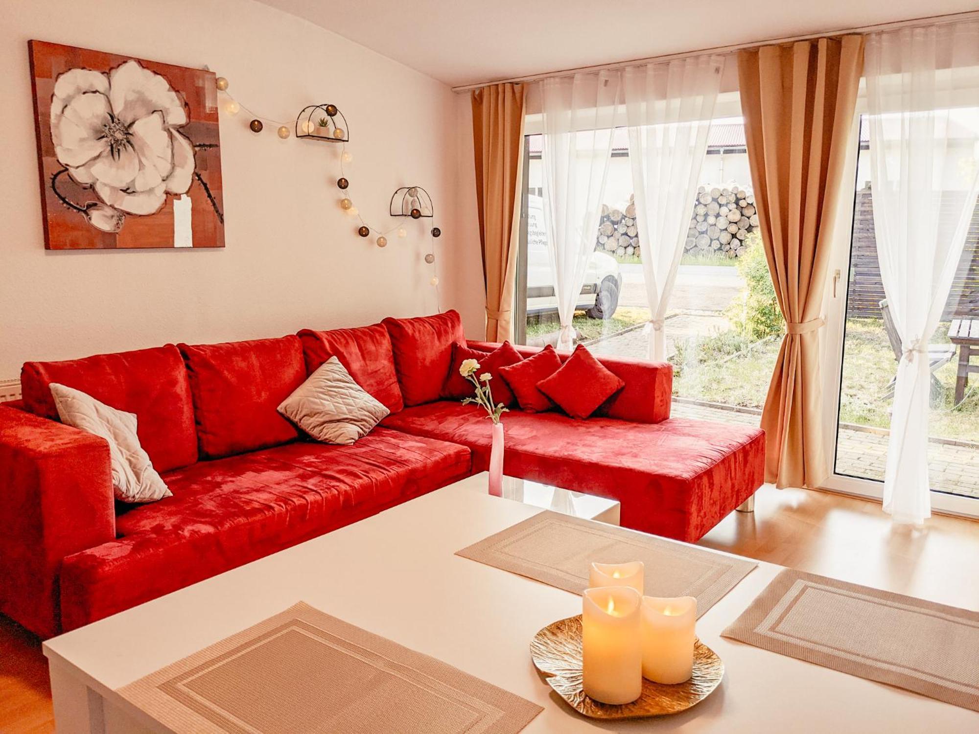 W5 - Urlaubsmagie - Wohnung Mit Grill, Terrasse & Pool Lichtenhain  Luaran gambar